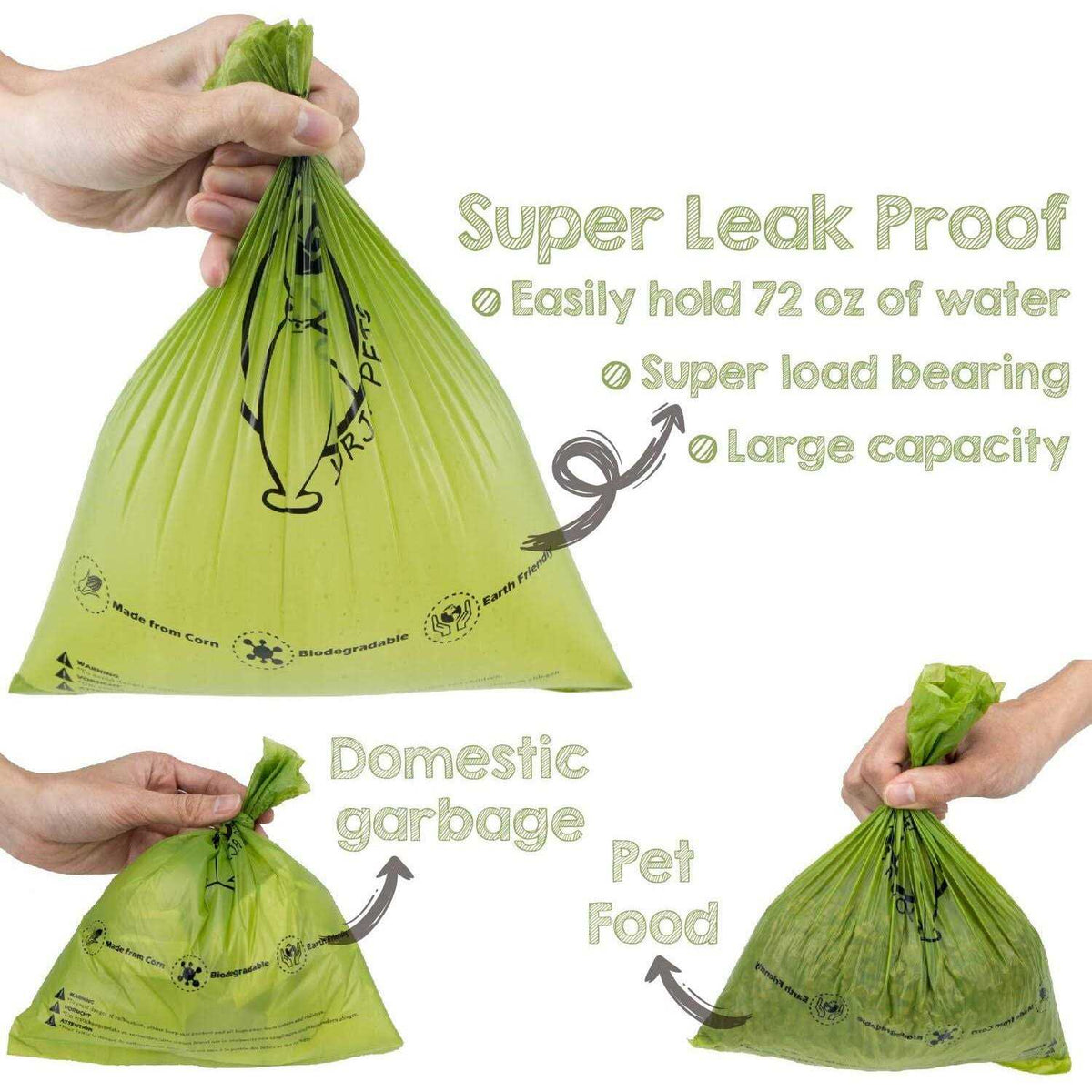 Dog Poop Bags 100% Leak Proof Extra Thick K260