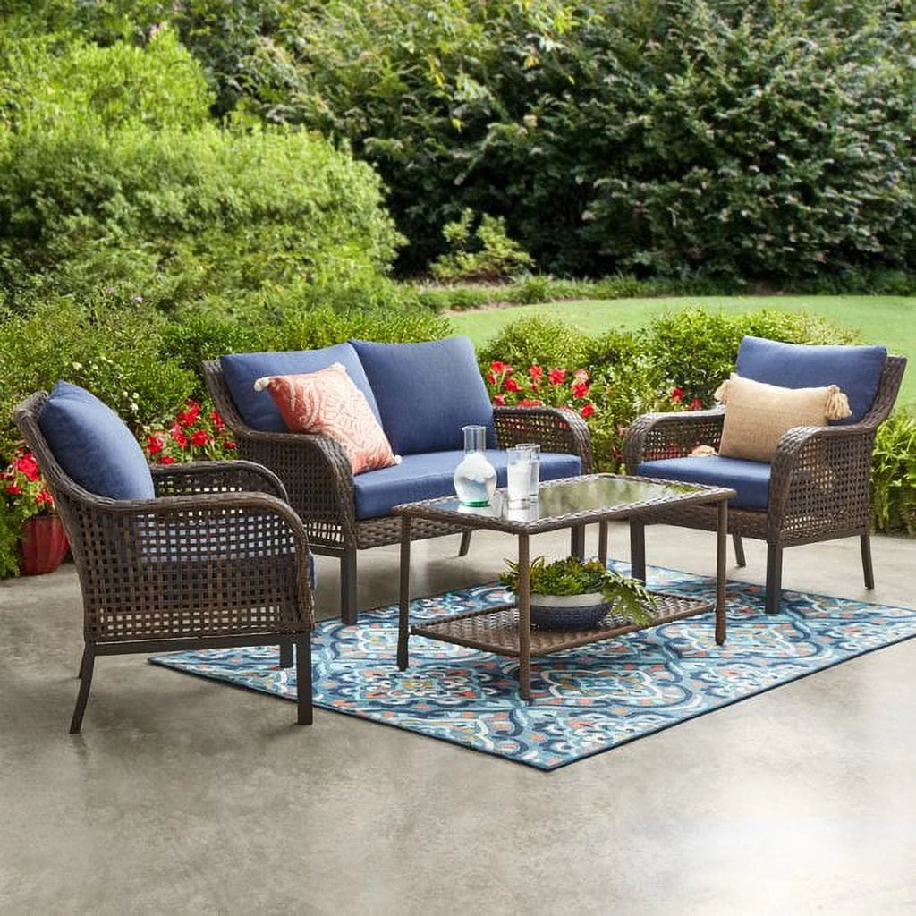 Blue 4 Piece Conversation Set Y999