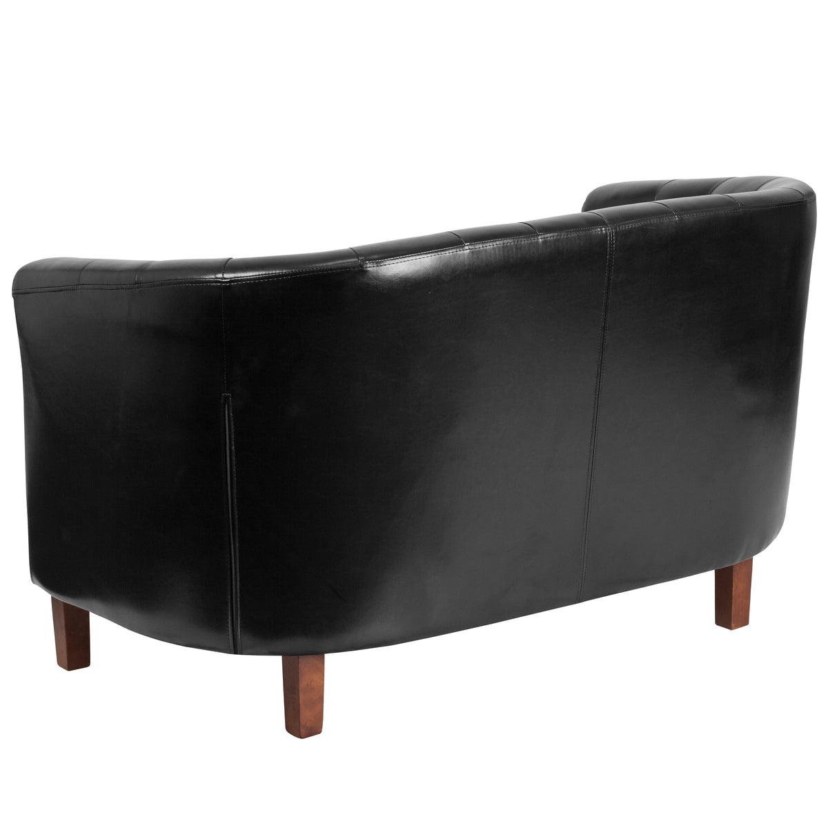 Black Tufted Loveseat Q383824