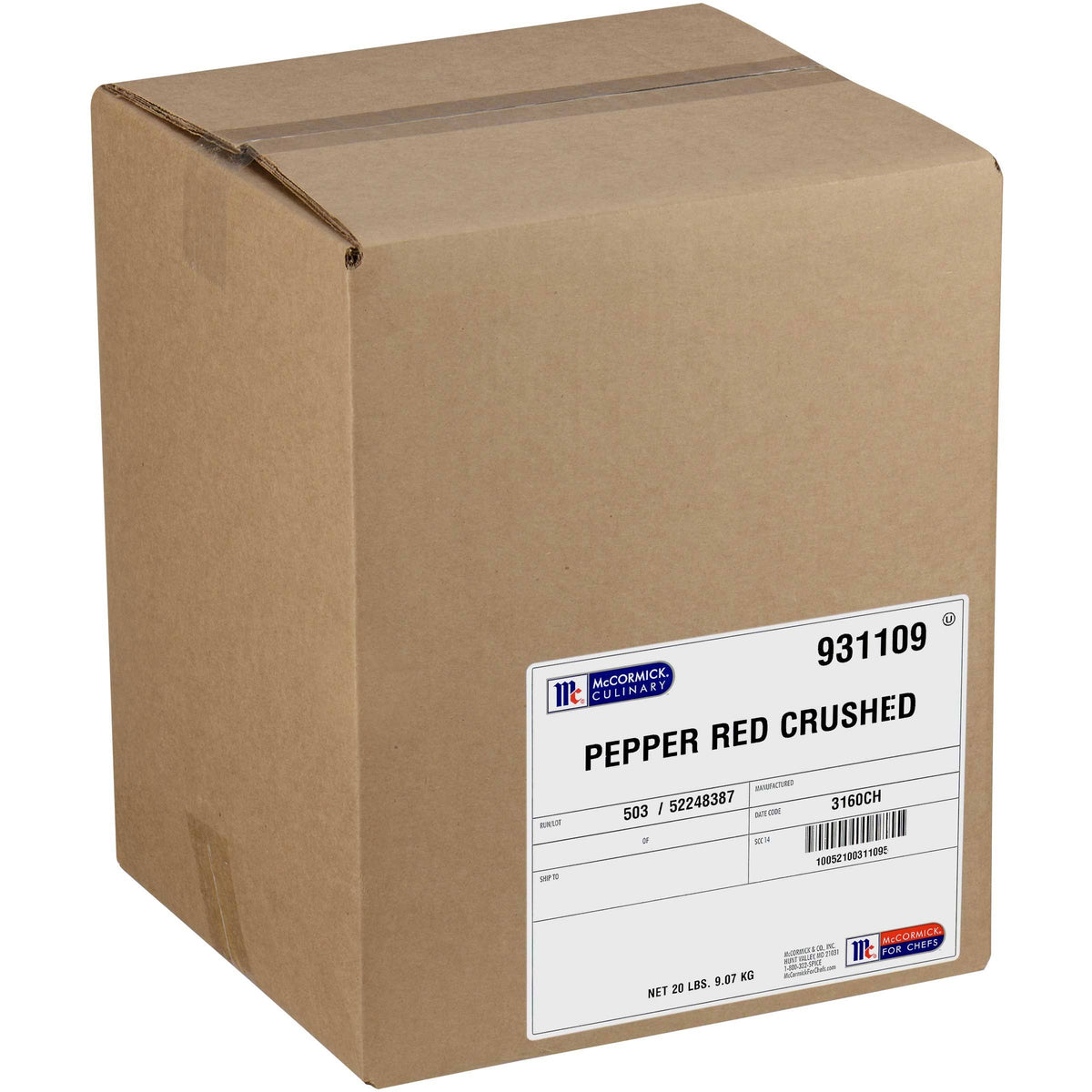 Crushed Red Pepper, 20 lbs S2218
