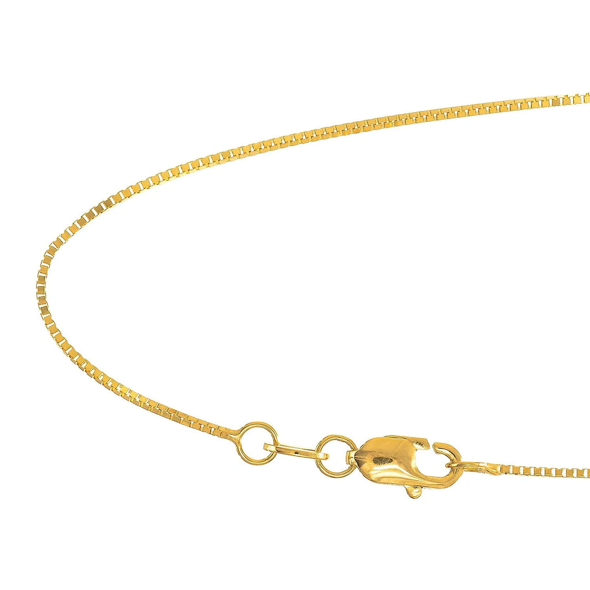 14k 20" Yellow Gold Box Chain with Lobster Clasp X7249