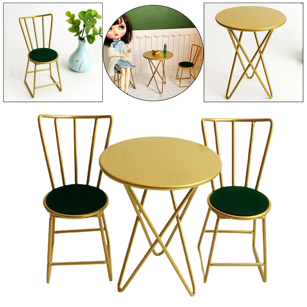 Golden Dollhouse Miniature Chairs Set G593