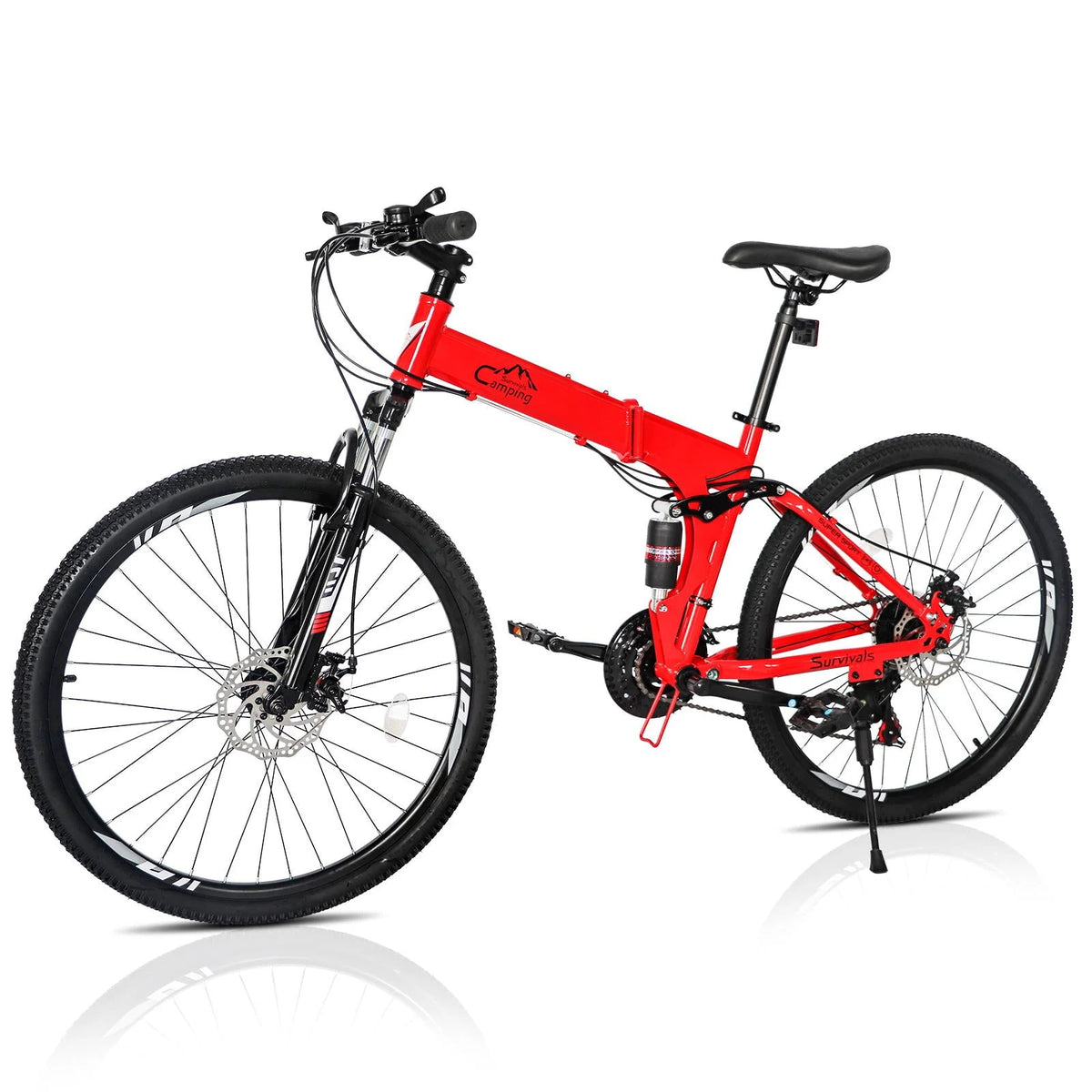 Folding 21 Speed 26 Wheel Steel Frame Mountain Bike O6237