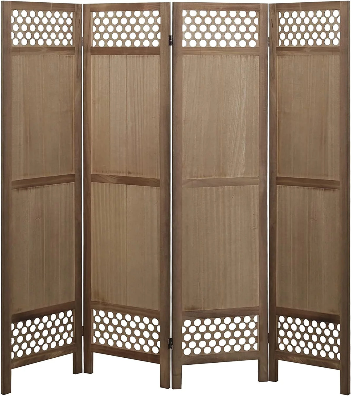 4 Panel 5.6Ft Folding Privacy Screen Y4928