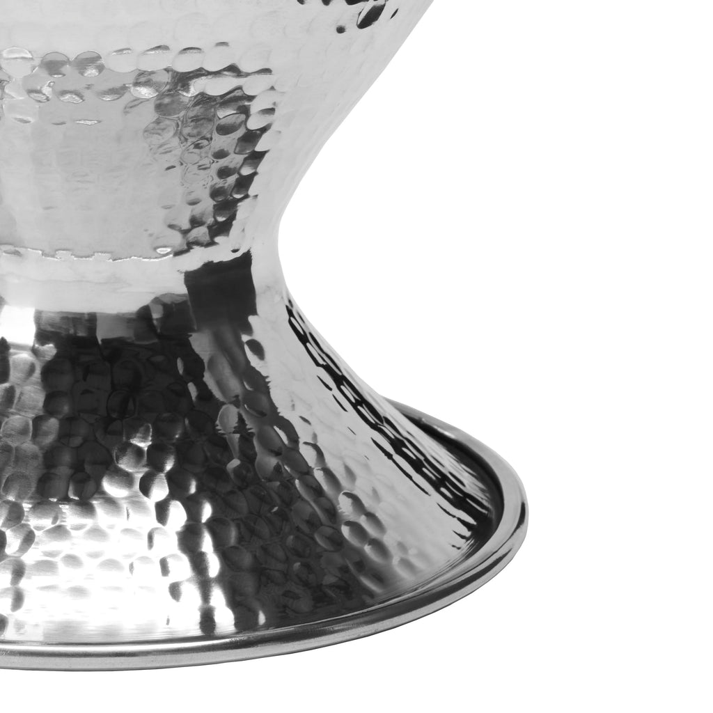 Small Hammered Aluminum Stool V176730