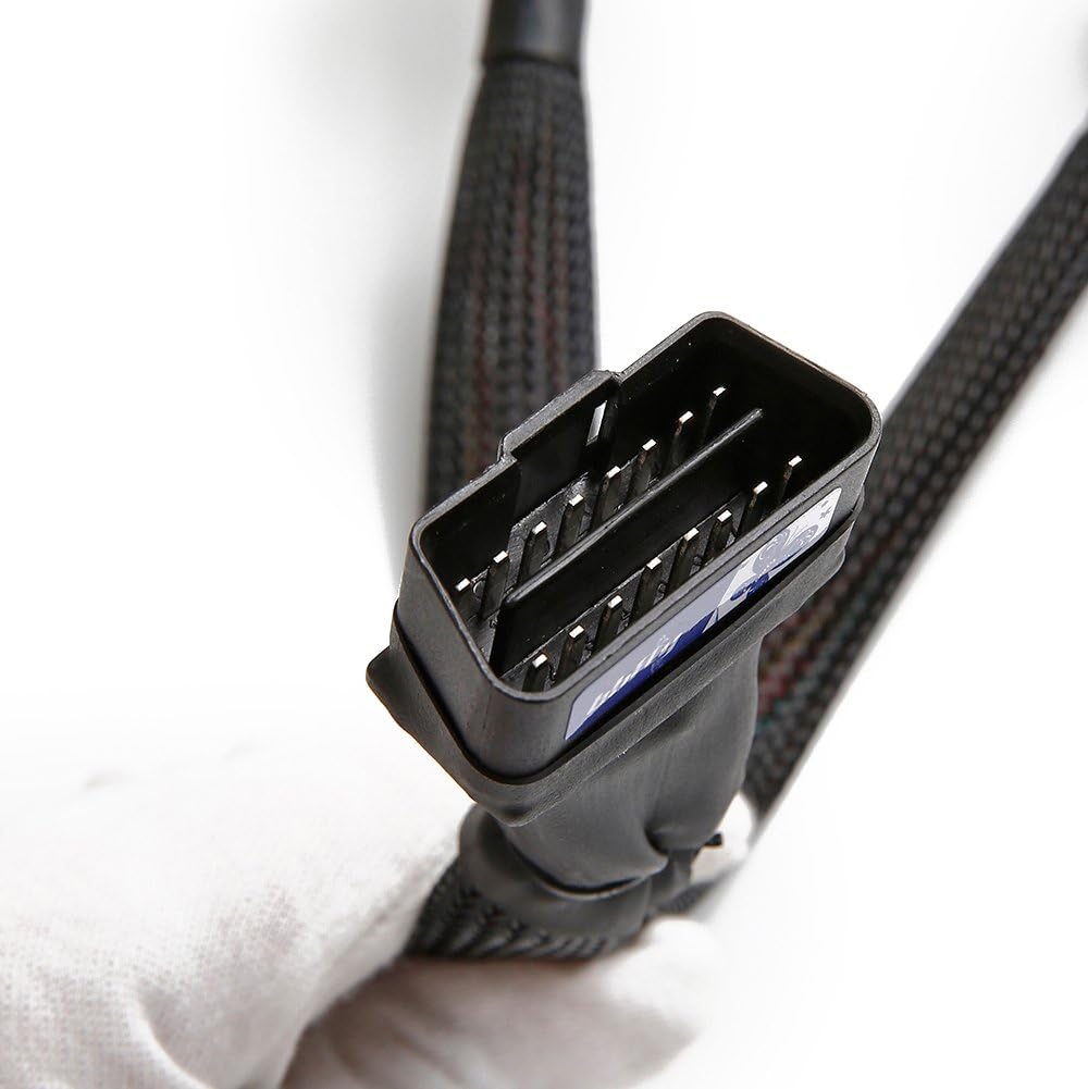 OBD2 16 Pin Splitter Extension Cable Adapter 1FT 10 Pack F54526