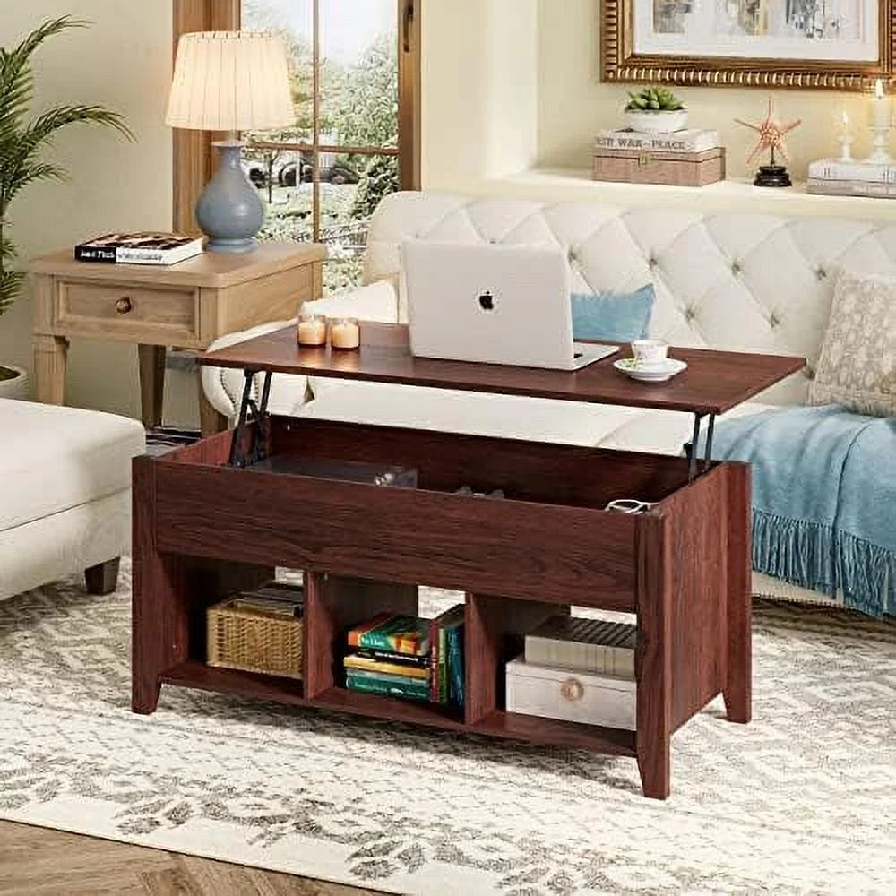 Lift Top Coffee Table with Hidden Compartments H2444