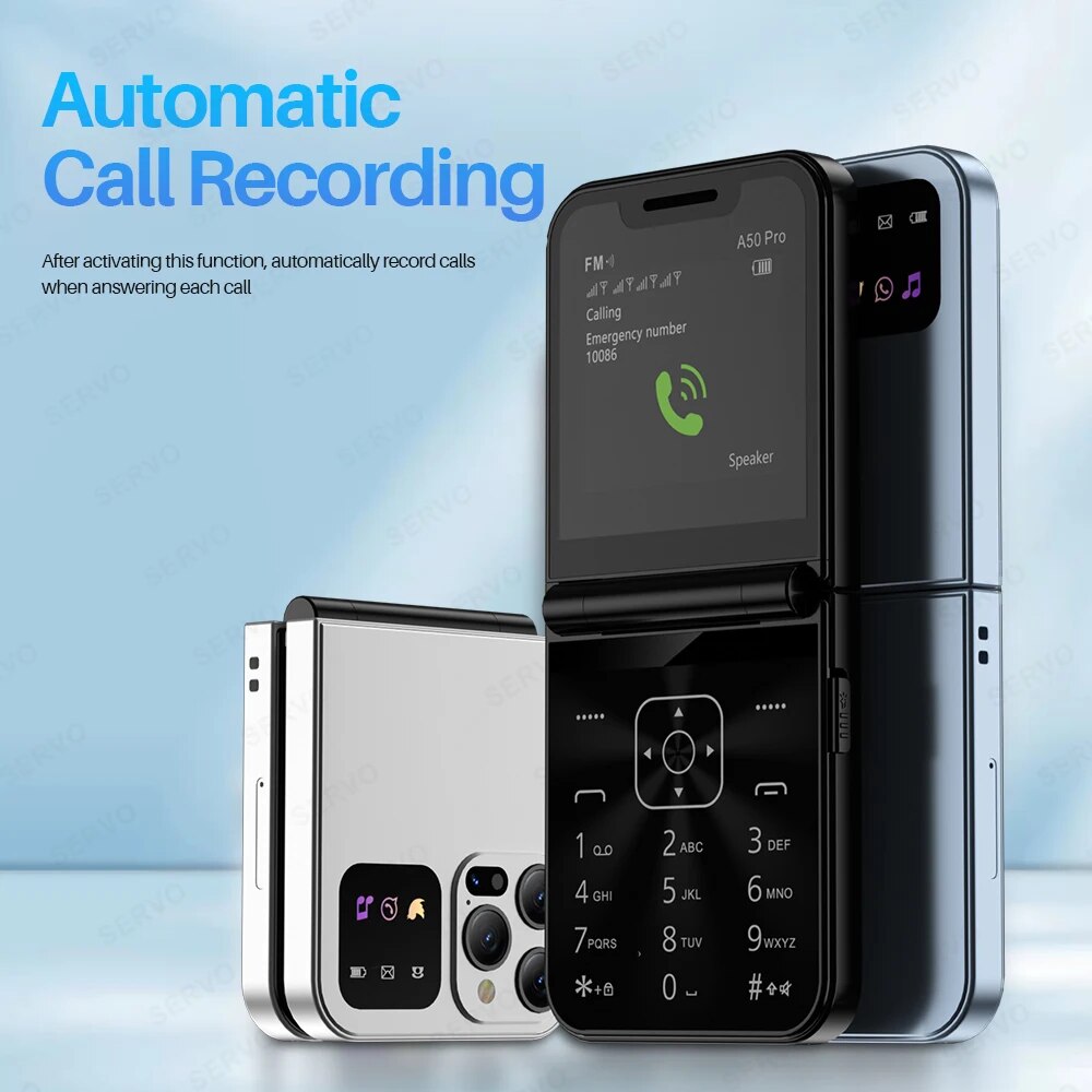 Dual SIM Flip Mobile Phone 2G GSM TypeC Port 3.5mm Jack B130008