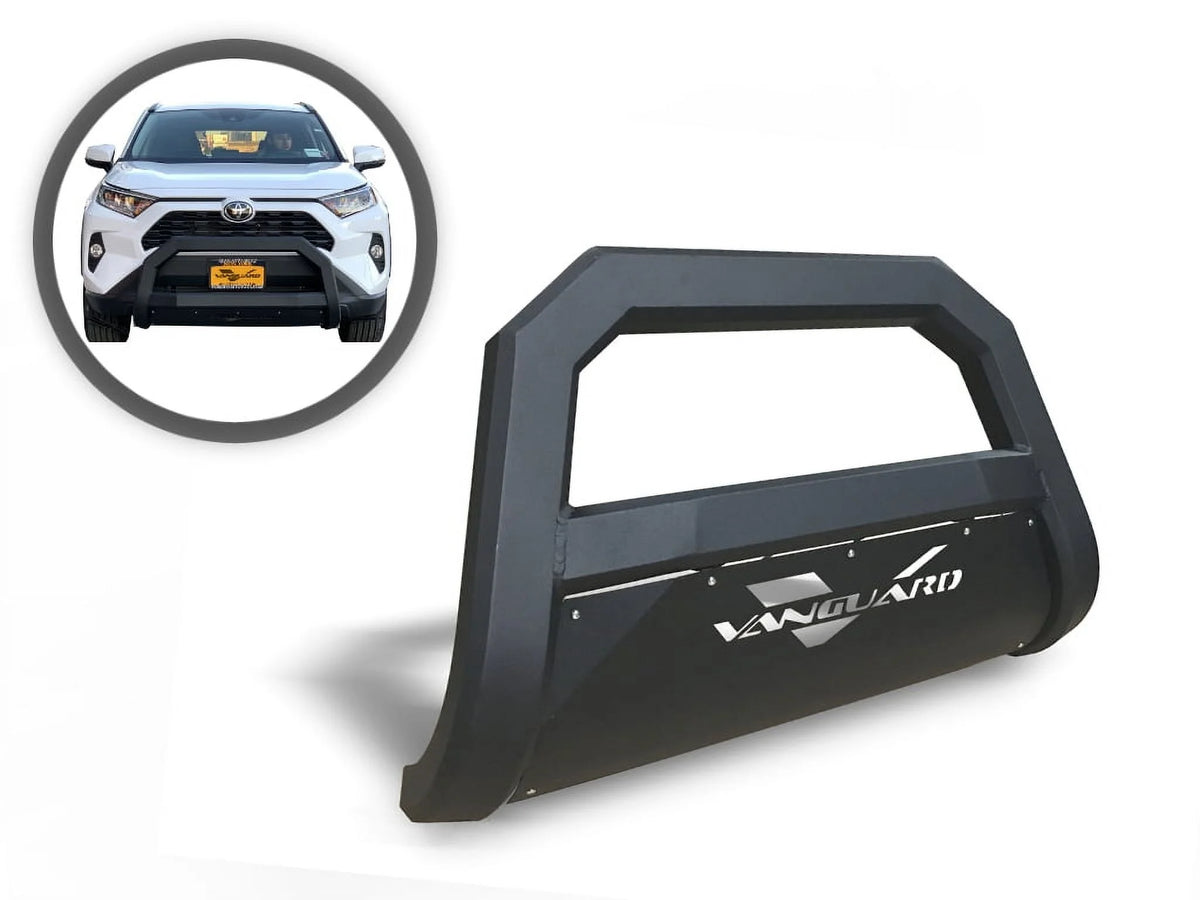 Black Powdercoat Bull Bar with 2.5in Cube LED Kit E364