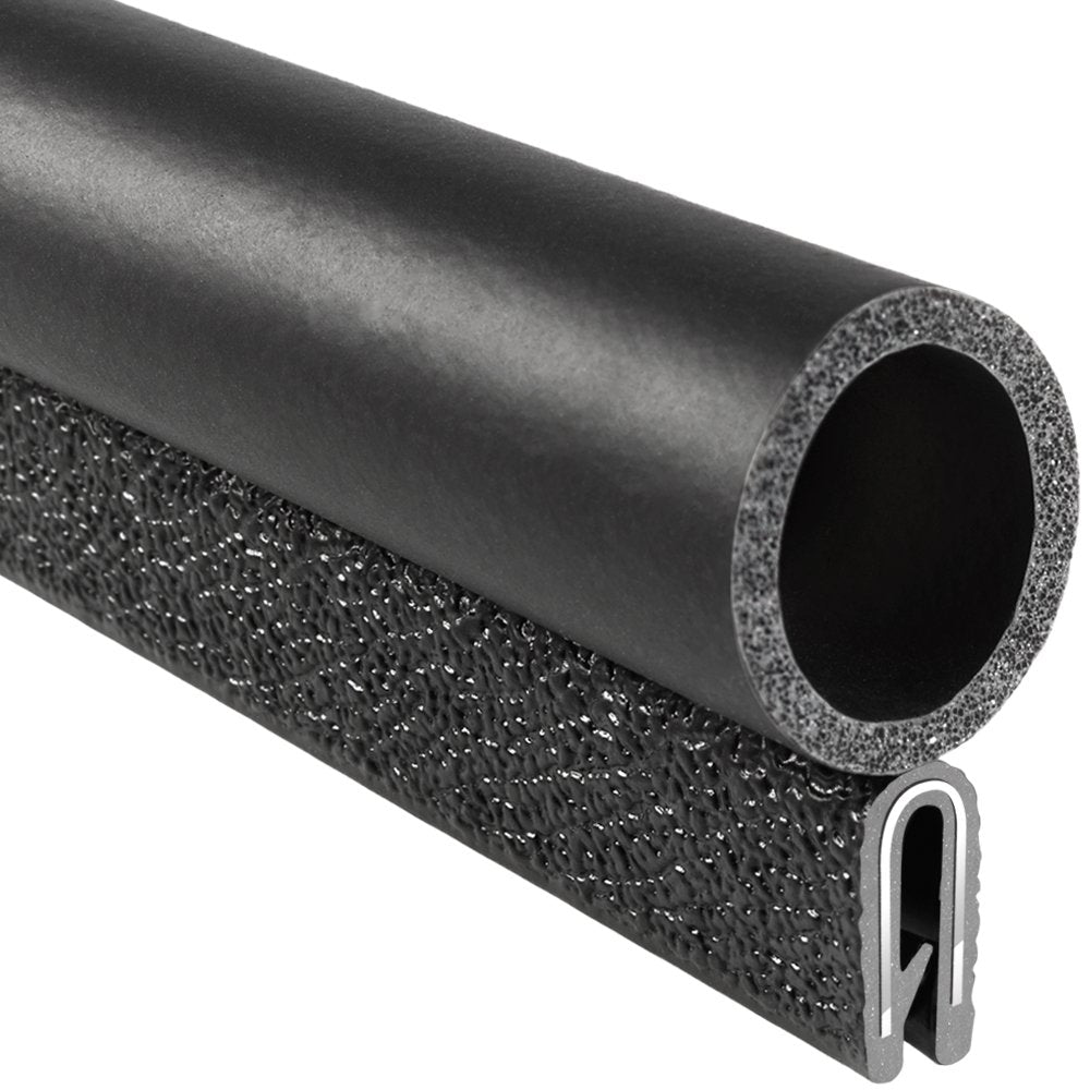 PVC Plastic Trim Seal with EPDM Rubber Seal, 25 ft Length K75806
