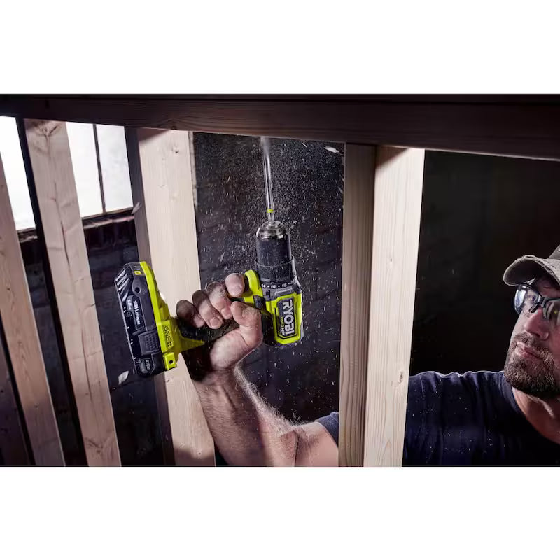 18V Brushless Cordless Compact 1/2 in. Drill and Impact Driver Kit with 1.5 Ah Batteries, Charger and Bag V9823