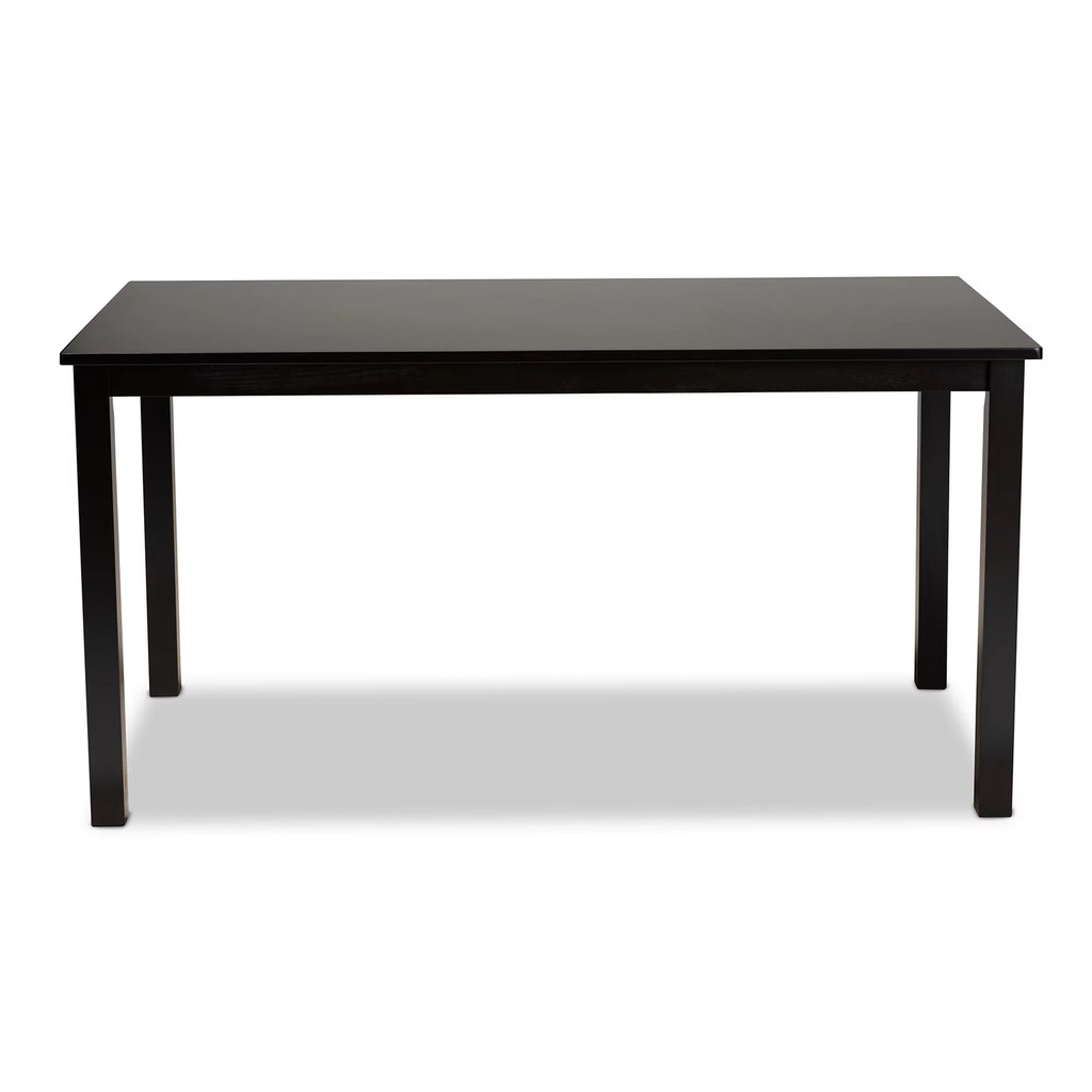 Espresso Brown Rectangular Wood Dining Table E2754