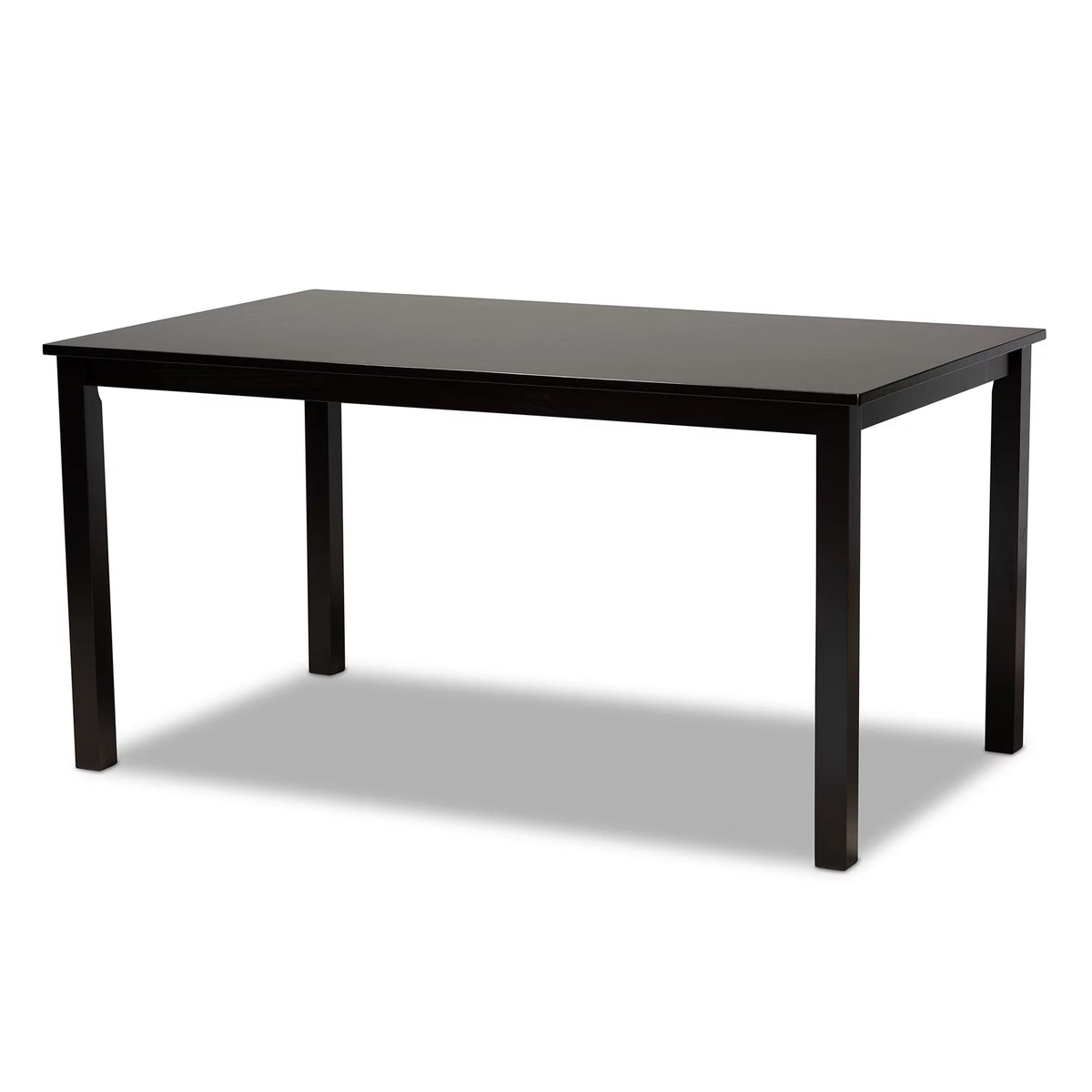 Espresso Brown Rectangular Wood Dining Table E2754