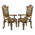 27 Inch Faux Leather Dining Chair Set of 2 K7638