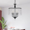 Black 3-Light Crystal Chandelier X64861