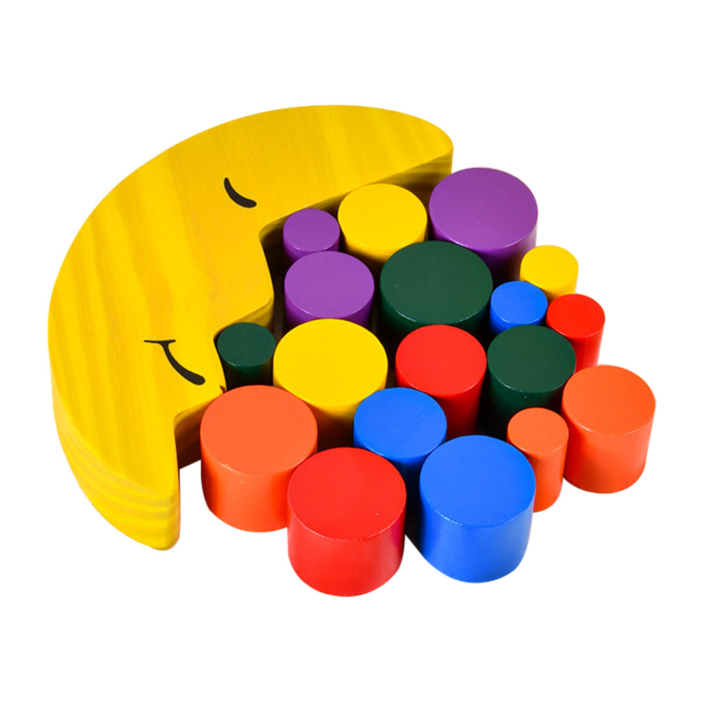 Wooden Stacking Game Building Blocks Y43212