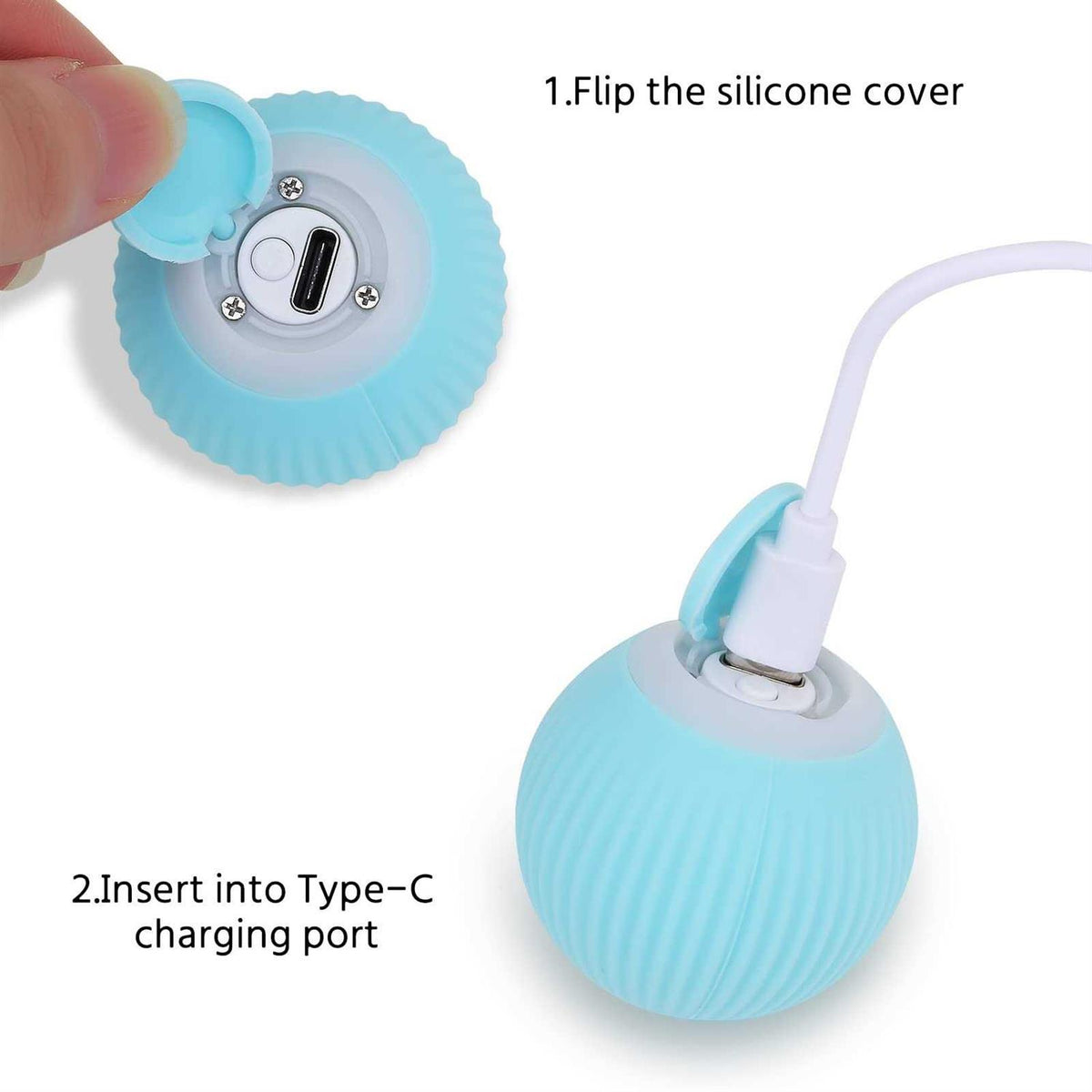 Interactive Cat Toy Ball with LED Light S586