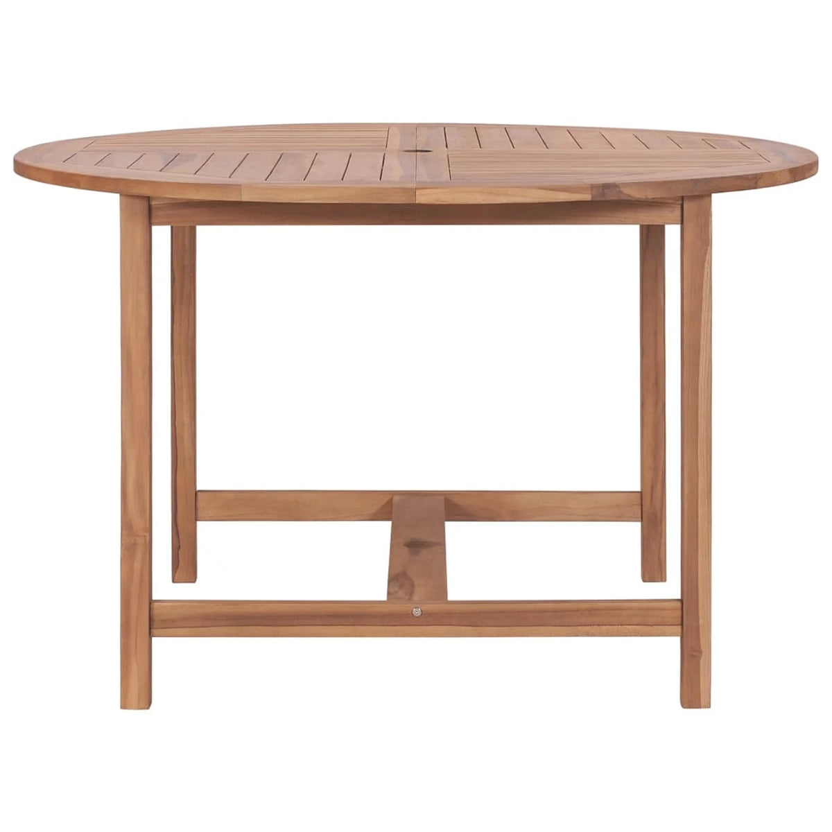 Teak Wood Patio Table with Umbrella Hole O609397
