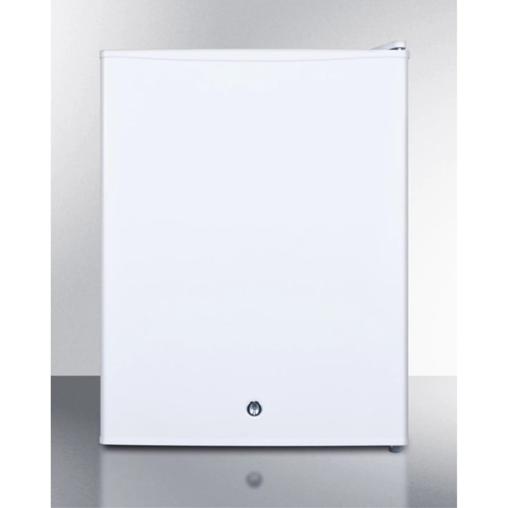 Compact White All-Refrigerator with Automatic Defrost and Lock R553440