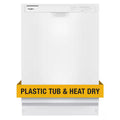 White Front Control Built-In Tall Tub Dishwasher K445