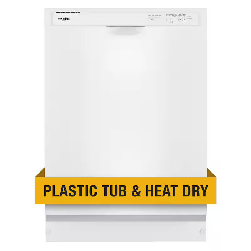 White Front Control Built-In Tall Tub Dishwasher K445