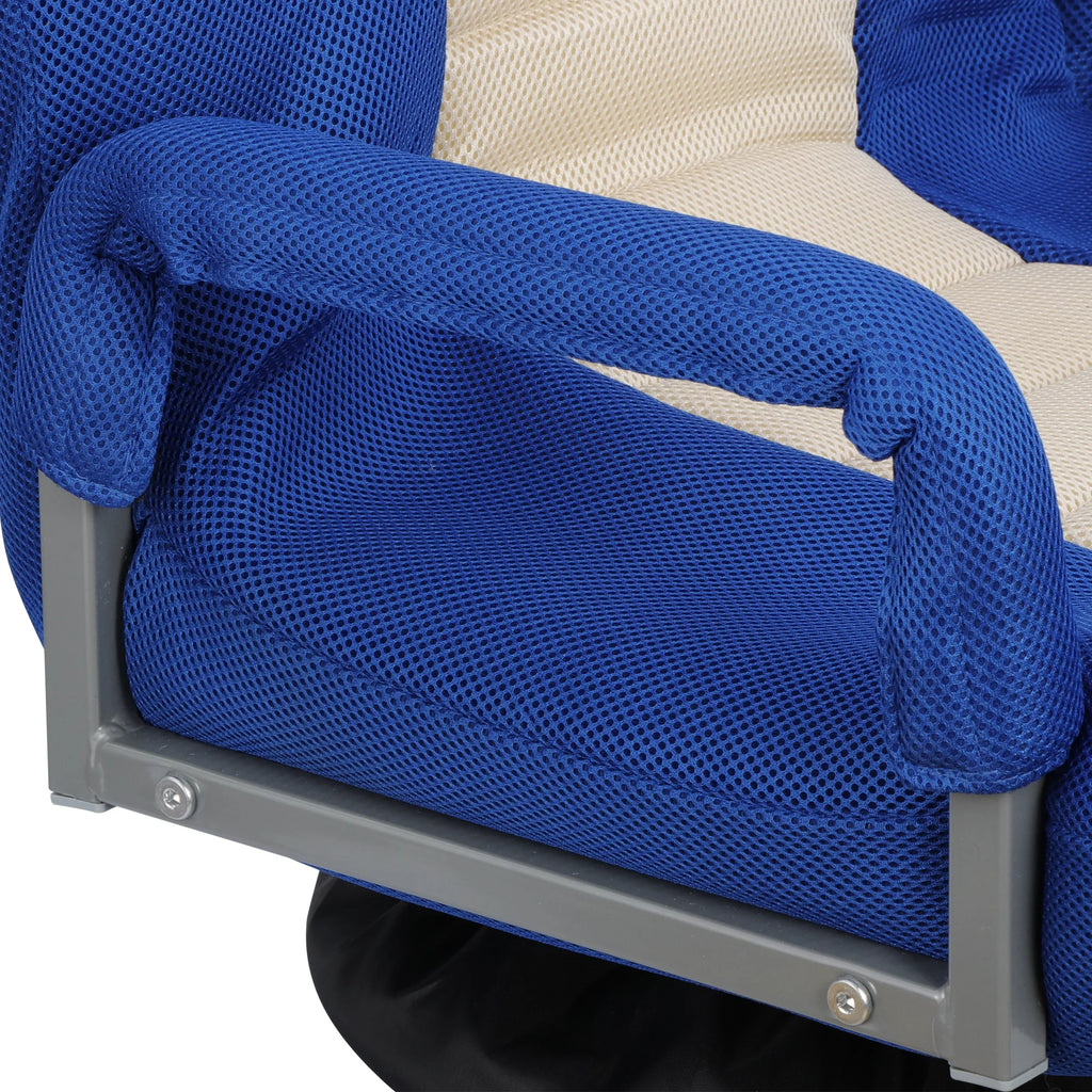 Adjustable Swivel Foam Floor Chair with Arms S258