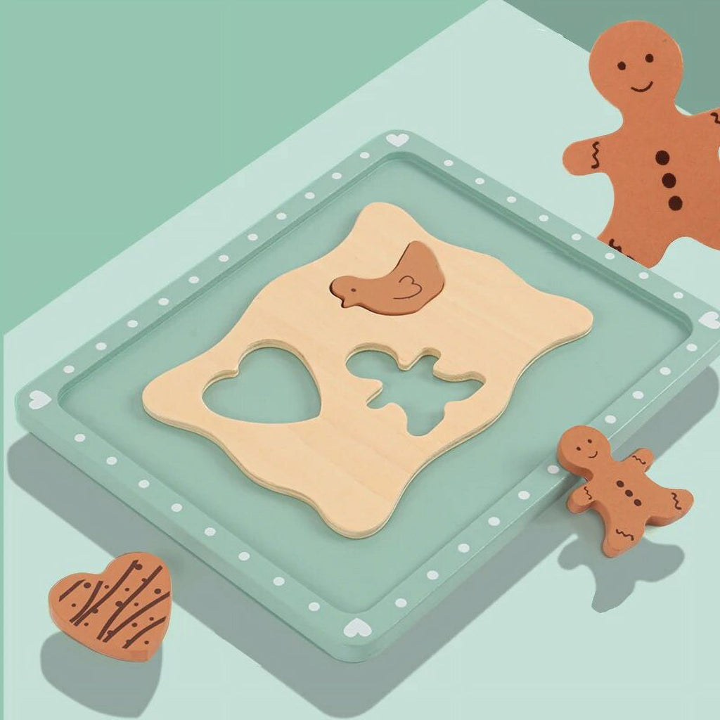 Wooden Pretend Play Kitchen Baking Tools Toys Dough Sets Accessories Toddler Sensory Game L54508