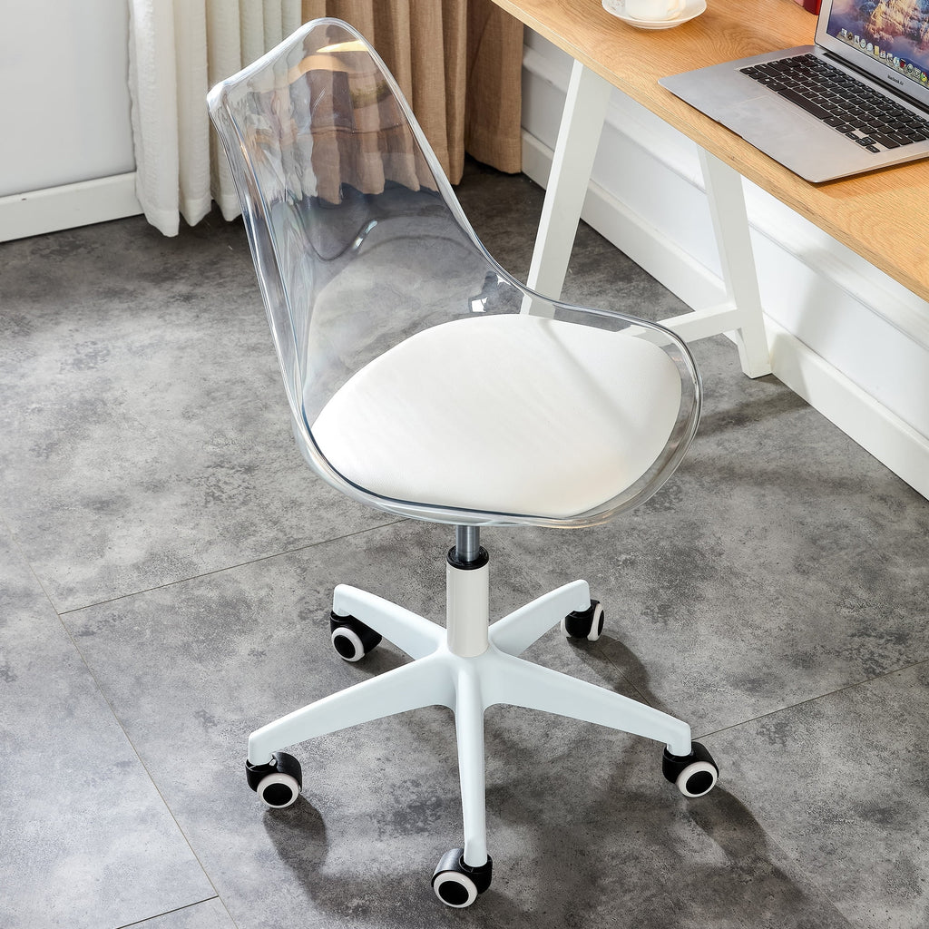 Adjustable 360 °Swivel Armless Computer Chair With Wheels V800