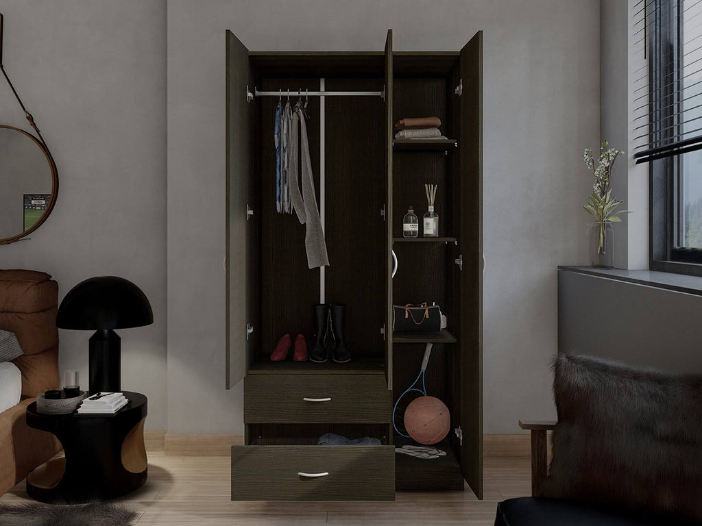 3 Door Armoire Espresso E154