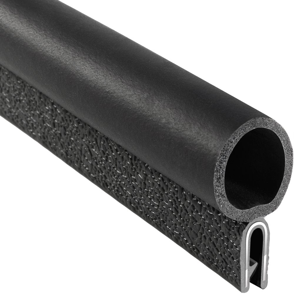 PVC Plastic Trim Seal with EPDM Rubber Seal, 25 ft Length K75806