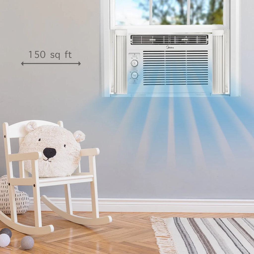 5,000 BTU 150 Sq Ft White Window Air Conditioner N267454