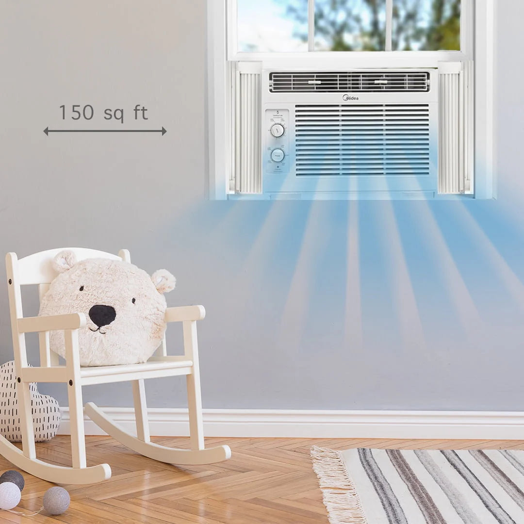 5,000 BTU 150 Sq Ft White Window Air Conditioner N267454