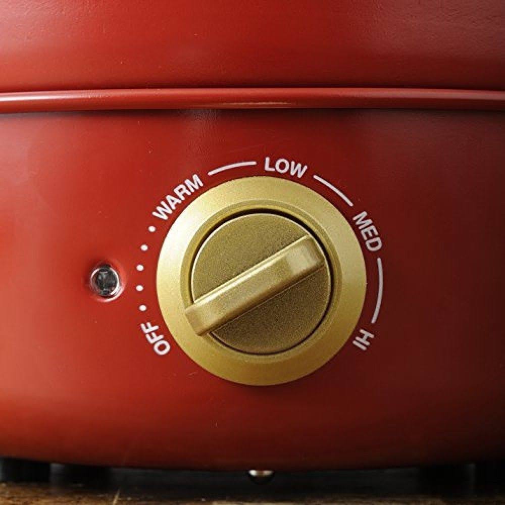 Red Electric Grill Pot Y82037