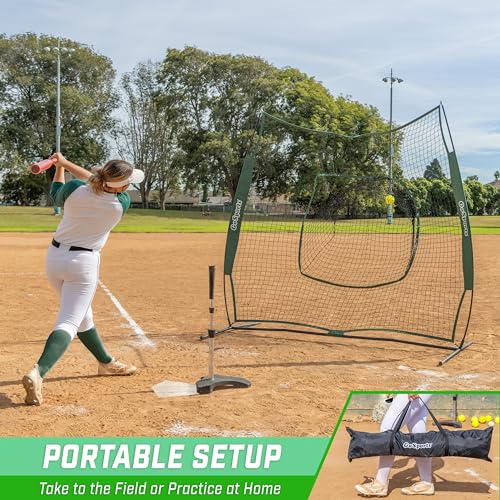 7x7 ft Baseball & Softball Net with Strike Zone F44641