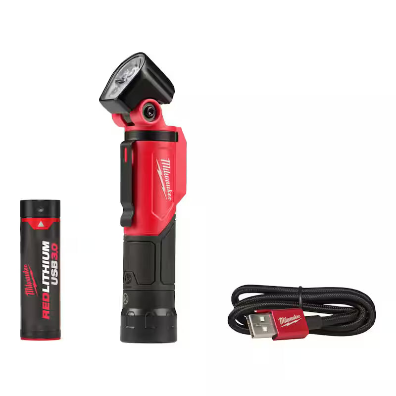 500 Lumens LED Pivoting USB Flashlight M9570
